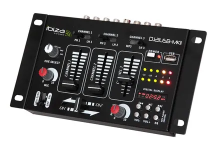 DJ mix pult Ibiza sound DJ21USB-MKII