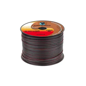 Kábel reproduktorový CABLETECH KAB0306 2x 0,50mm čierny CU (100m)