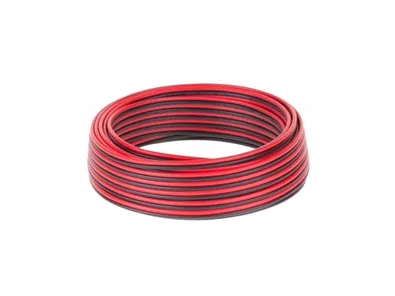 Kábel reproduktorový CABLETECH 2x 0,75mm CCA čier-červ(10m)