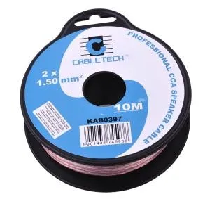 Reproduktorový kábel CABLETECH KAB0397 2x 1,5mm CCA (10m)