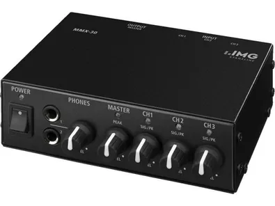 Kompaktný 3-kanálový stereofónny mixér IMG MMX-30