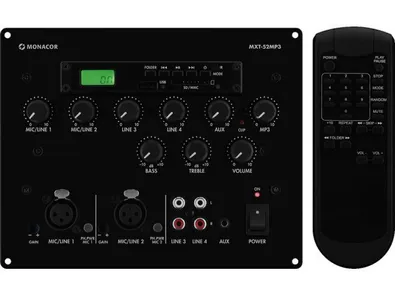 Mixpult s integrovaným MP3 prehrávačom Monacor MXT-52MP3