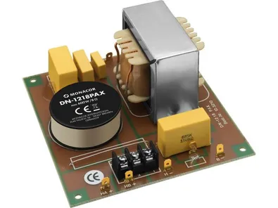 Reproduktorová výhybka Monacor DN-1218PAX,  2-pásmová, 600 W, 8 Ohm