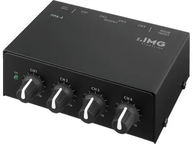 Stereo slúchadlový zosilňovač IMG PPA-4, 4 oddelené zosilňovače