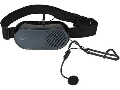 Zosilňovač Monacor WAP-5 s linkovým vstupom (na pás)