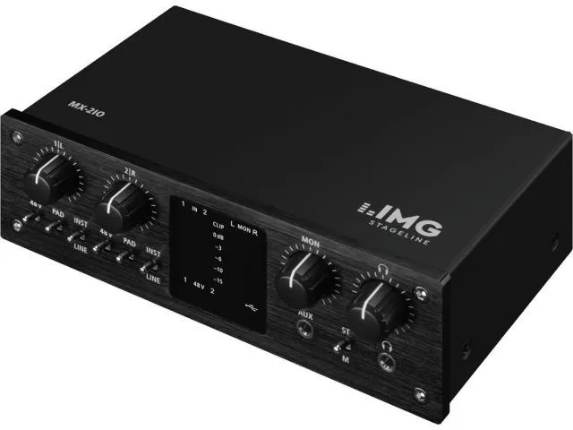 2-kanálový USB nahrávacie rozhranie Monacor MX-2IO (1)
