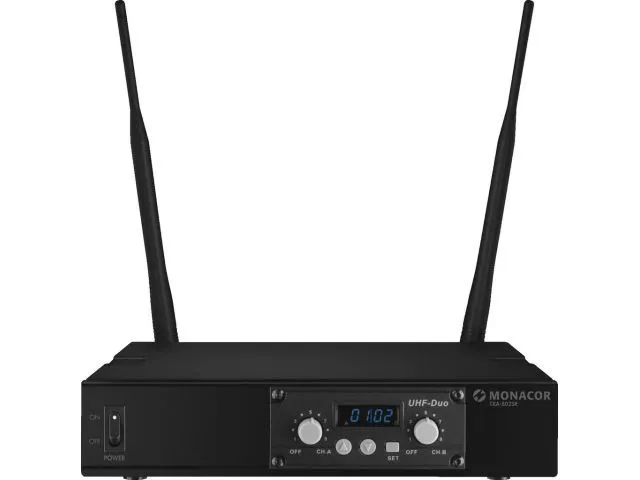 2-kanálový multifrekvenčný príjemč Monacor TXA-802SR (1)