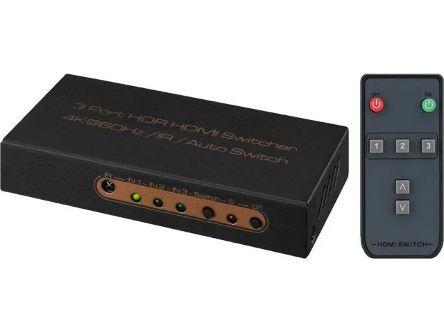 3-cestný HDMI prepínač Monacor HDMS-3014K (1)