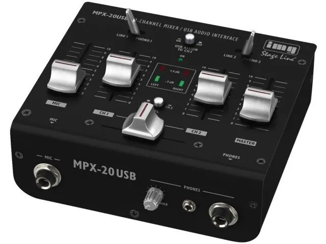 3-kanálový stereo DJ mixpult Monacor MPX-20USB (3)
