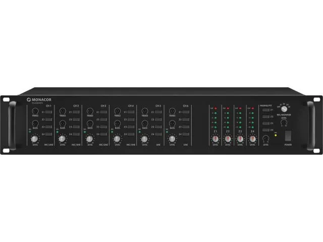 4-zónový mixér Monacor PA-6040MPX (1)