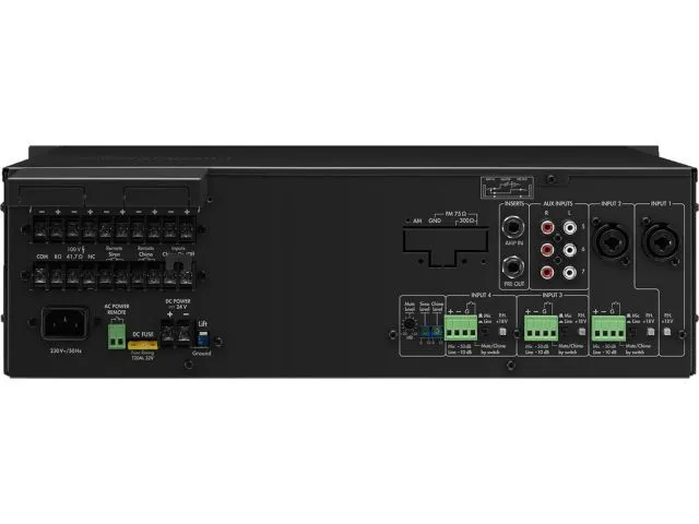 5-pásmový mono PA mixážny zosilňovač Monacor PA-5240, 240 W (3)