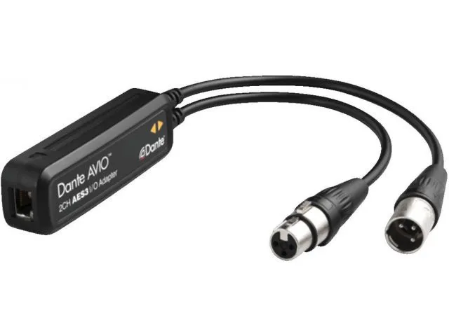 Adaptér Dante AVIO AES3 / EBU Monacor ADP-AES3-2X2 (1)
