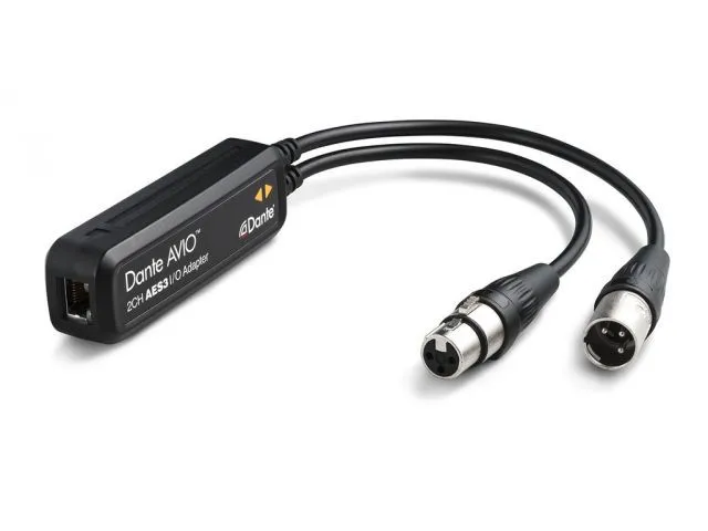 Adaptér Dante AVIO AES3 / EBU Monacor ADP-AES3-2X2 (2)