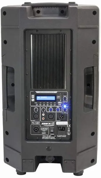 Aktívna plastová reproduktorová sústava BST PH12BT, 250W, USB/SD/MP3  (6)