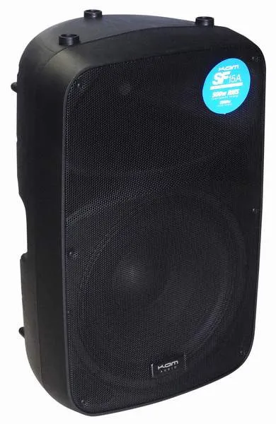 Aktívna plastová reproduktorová sústava KAM SF15A, 500 / 1000W (1)