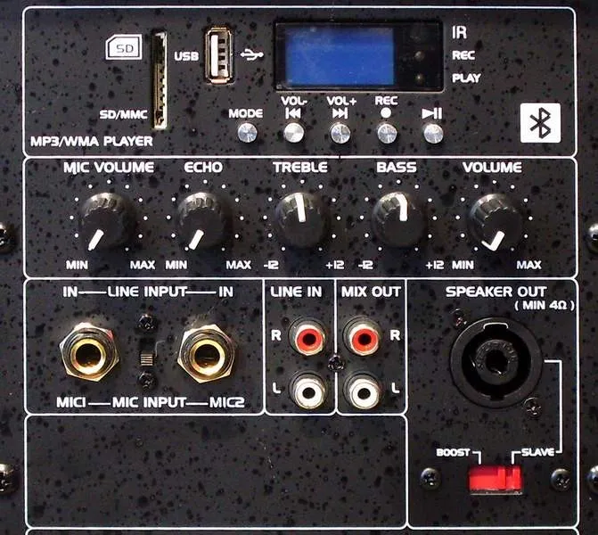 Reproduktorová sústava Ibiza sound SLK12A-USB-BT (3)
