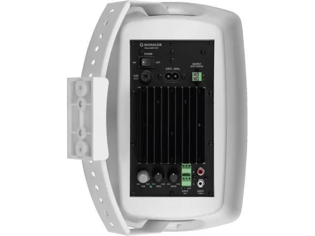 Aktívny dvojpásmový reproduktorový systém Monacor WALL-06SET/WS, 2 x 30 W, 16 cm (2)