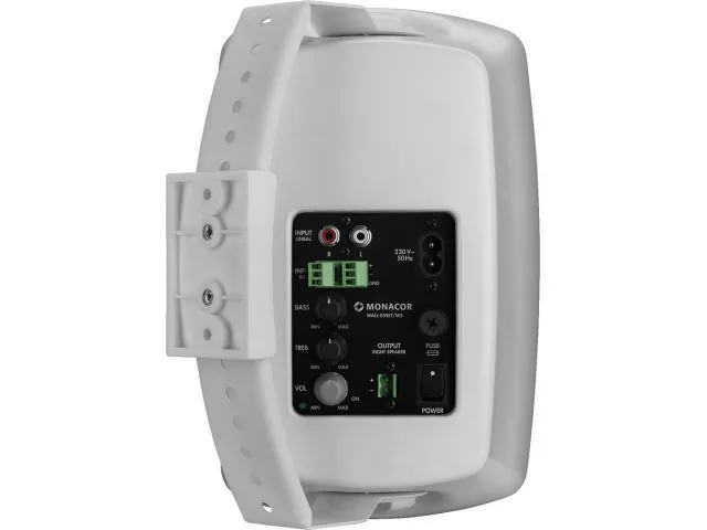 Aktívny dvojpásmový reproduktorový systém Monacor WALL-05SET/WS, 2 x 30 W, 13 cm (2)
