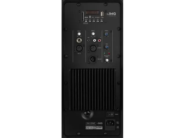 aktívny PA reproduktorový systém s MP3 Monacor PAK-12DMP, tunerom a Bluetooth, 180 Wmax (2)