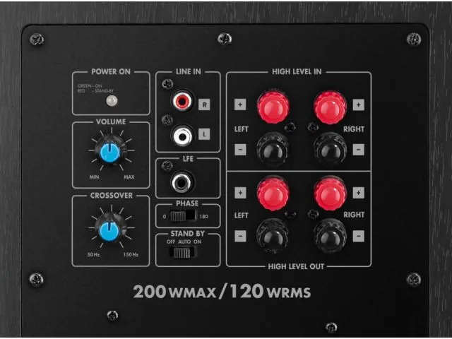 Aktívny systém subwoofera Monacor SOUND-100SUB, 120 W (4)