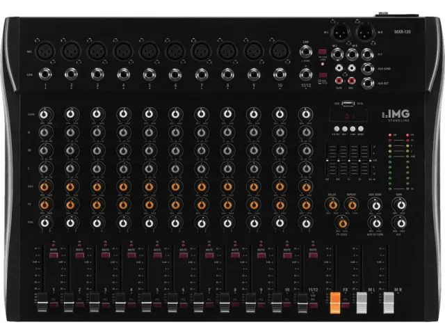 Audio mixážny pult Monacor MXR-120, 12-kanálový (2)