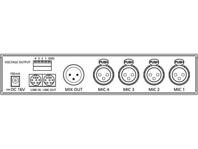 Automatický mixér mikrofónom JTS CS-4 (2)