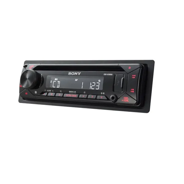 Autorádio SONY, 1 DIN s CD, AUX, USB, červené CDXG1300U.EUR (2)