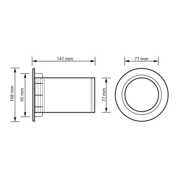 Basreflexový nátrubok MNC 108  x 148 mm (3)