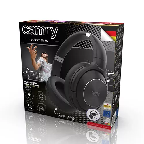 Bezdrôtové slúchadlá Camry CR 1178 Bluetooth, blk (8)