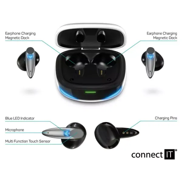 Bezdrôtové slúchadlá Connect IT NEO True Wireless (7)