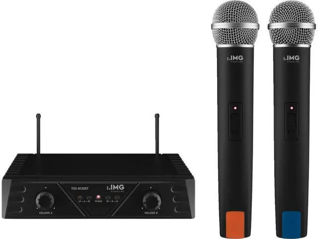 Bezdrôtový dvojkanálový systém mikrofónov Monacor TXS-812SET, 863,80 MHz, 864,20 MHz (1)