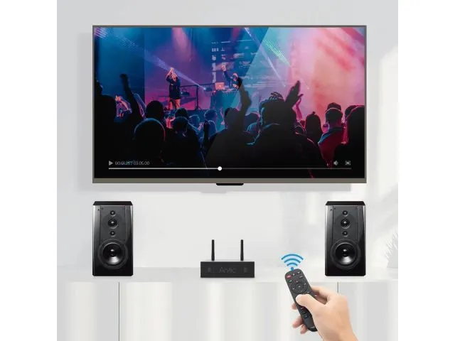 Bezdrôtový stereo zosilňovač Monacor A-50+, multi-room (5)