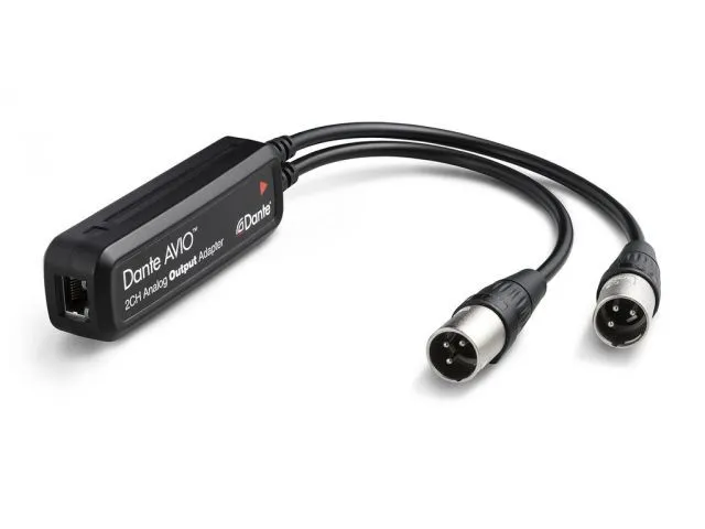 Adaptér analógového výstupu Dante AVIO Monacor ADP-DAO-0X2 (3)