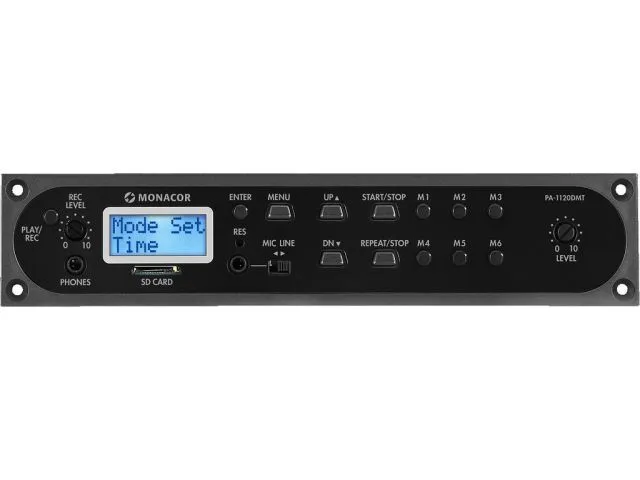 Digitálny modul pre ukladanie správ a časov Monacor PA-1120DMT (1)