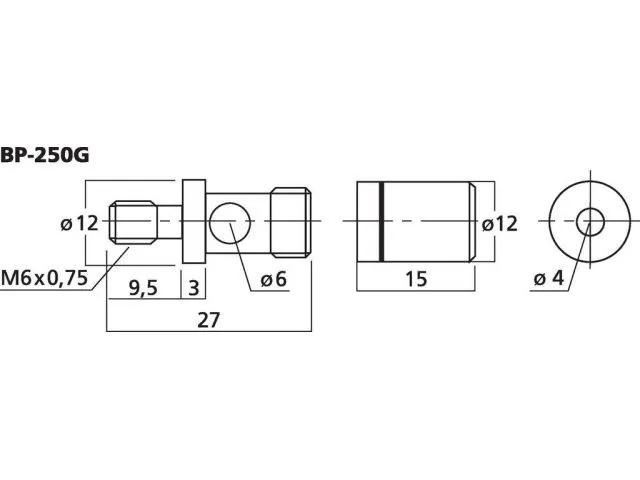 Dvojica reproduktorových pólových svoriek MONACOR BP-250G (2)