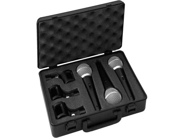 Dynamická sada mikrofónov pre vokály Monacor DM-3SET (1)