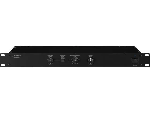 Elektronická stereo crossover sieť Monacor MCX-200/SW (1)