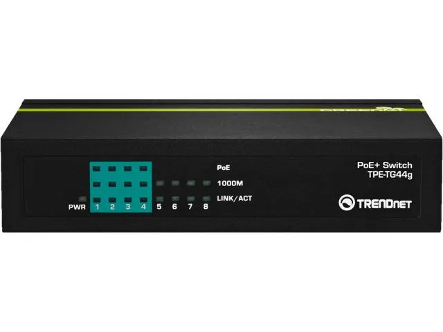 Prepínač Gigabit Power over Ethernet Monacor TPE-TG44G (2)