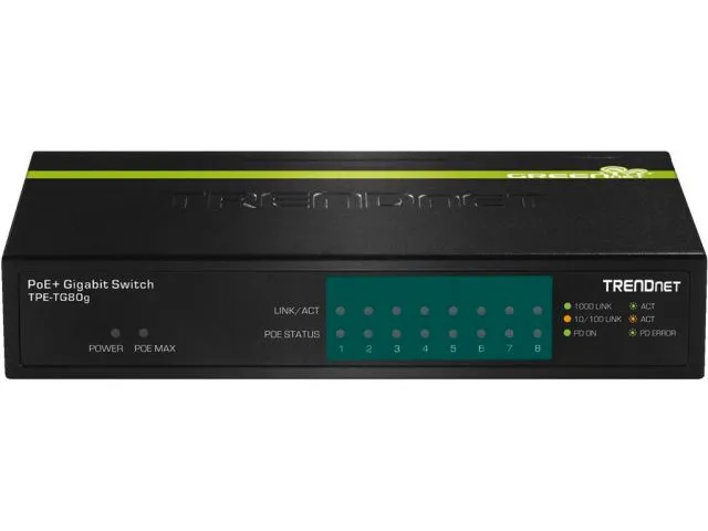 Prepínač Gigabit Power over Ethernet Monacor TPE-TG80G (2)