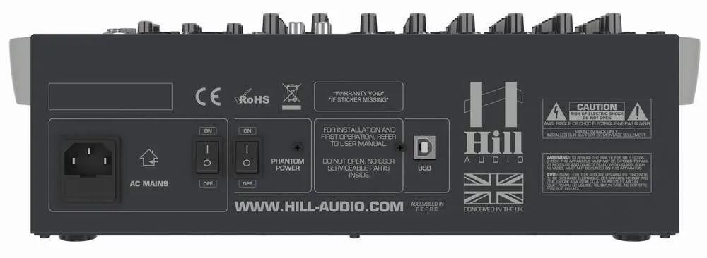 Hill-audio LMD1602FX-C-USB analógový mix. pult (2)