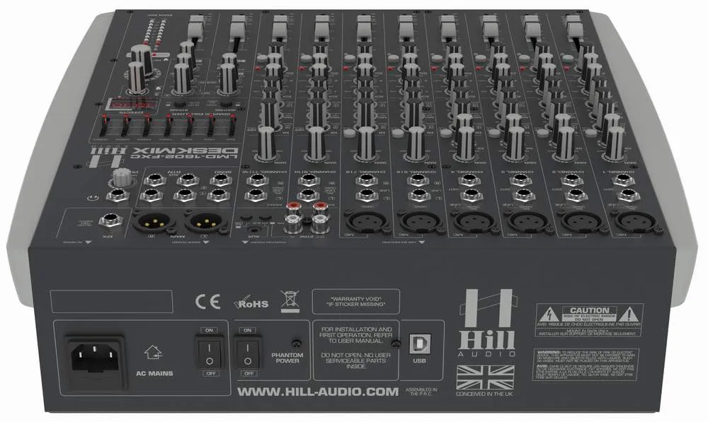 Hill-audio LMD1602FX-C-USB analógový mix. pult (4)