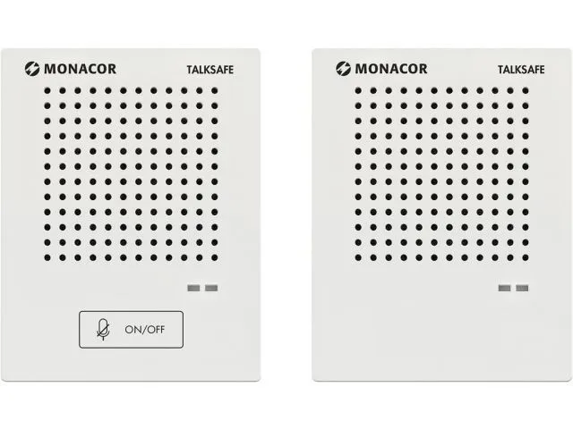 Interkom systém MONACOR TALKSAFE, štandardný, s 2 systémovými mikrofónovými stanicami (1)