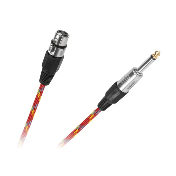 Kábel Jack 6,3mm - XLR zásuvka,  3m (1)