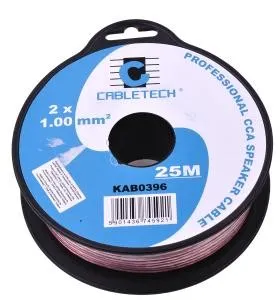 Reproduktorový kábel CABLETECH 2x 1,0mm CCA (25m) (1)