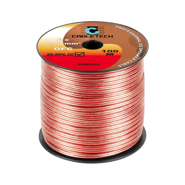 Kábel reproduktorový CABLETECH 2x 2,0mm OFC-CU (100m) (1)