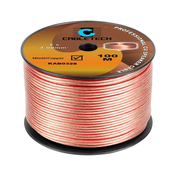 Kábel reproduktorový CABLETECH 2x 4,0 mm CU (100m) (1)