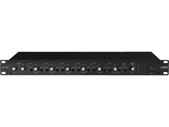 Mixér mikrofónov / delič liniek Monacor LMS-808 (1)