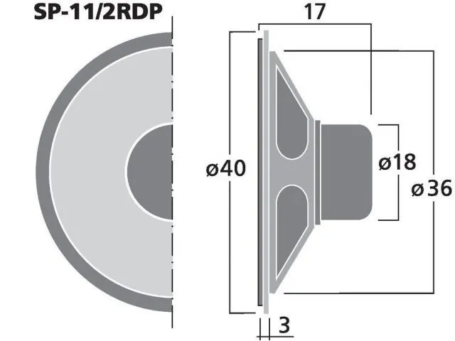 Miniatúrne reproduktory MONACOR SP-11/2RDP, 8 Ω (2)