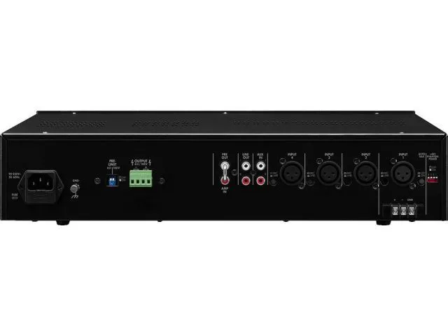 Mono PA mixážny  zosilňovač Monacor PA-928D, trieda D, 280 W (3)