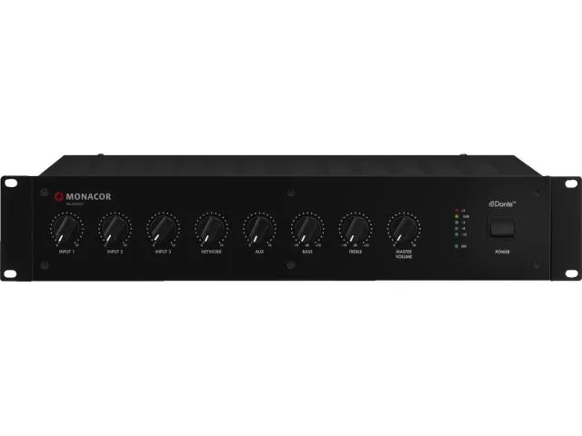 Mono PA mixážny zosilňovač s modulom Dante Monacor PA-900DT (1)